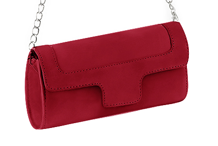 Handcrafted women's elegant clutch in premium cardinal red leather. Perfect for weddings, ceremonies, and parties.  
                Choose from our luxurious collections of leather and fabric to perfectly match your clutches to your outfits.